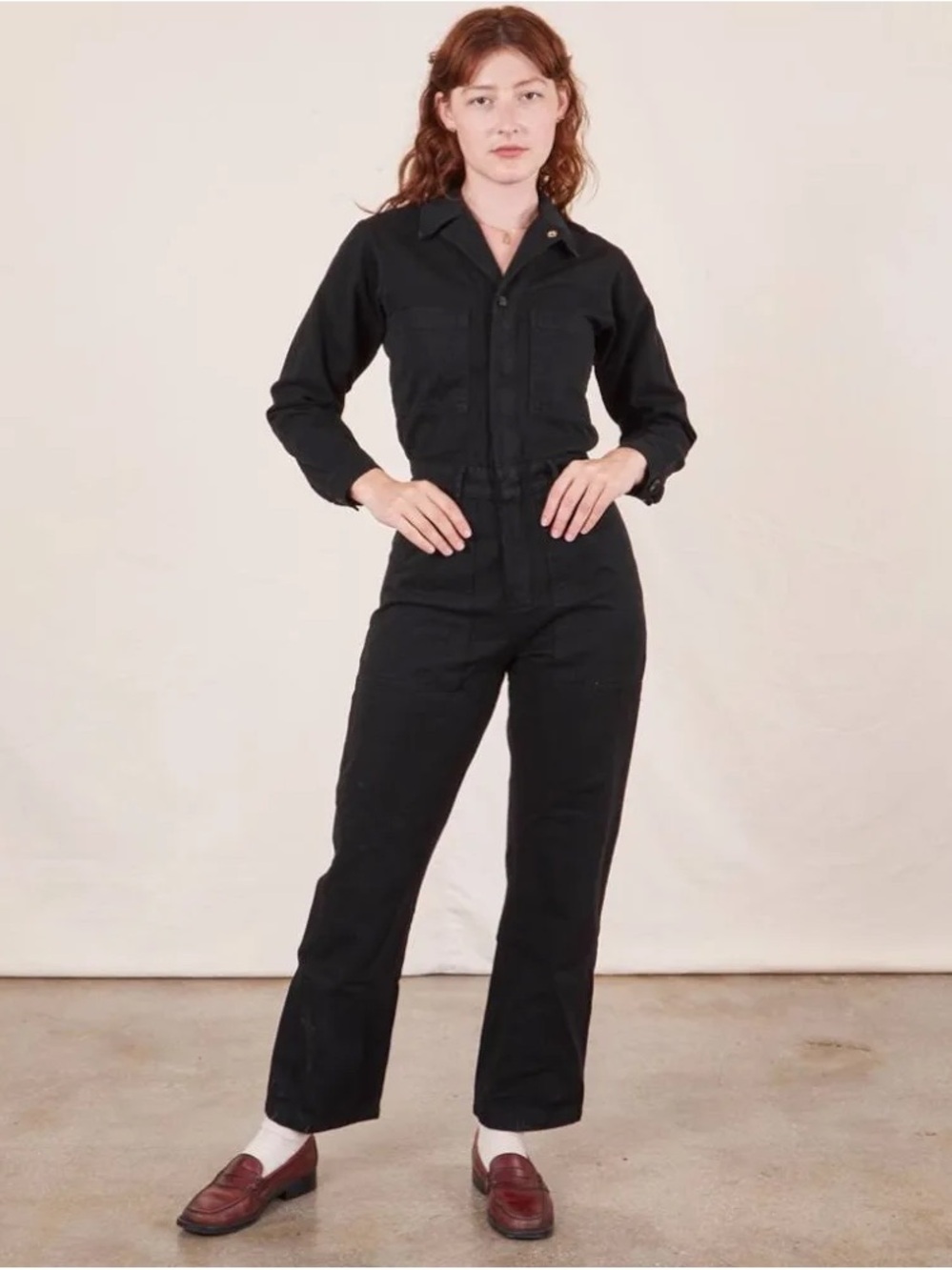 Big Bud Press Black Utility Jumpsuit L